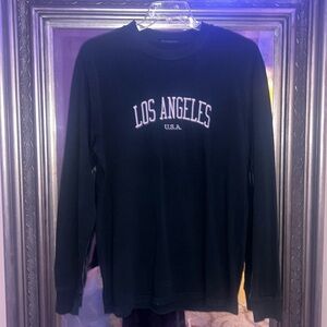 BRANDY MELVILLE dark green Los Angeles long sleeve